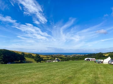Visitor image of the gorgeous views from the pitch and from the well appointed barn