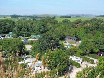 A view of the campsite from the cliff top (added by manager 10 Oct 2016)