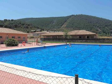 Swimming pool open in high season