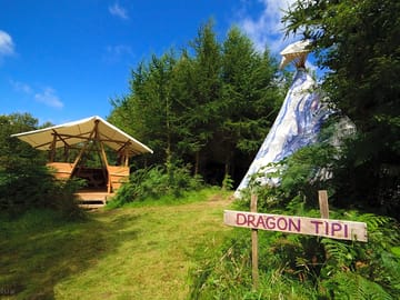 Dragon Tipi surrounded by nature