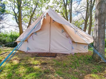 View of bell tent