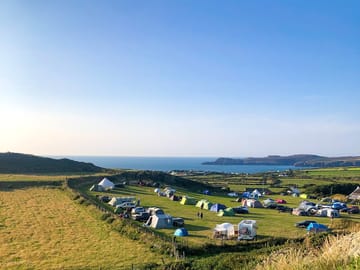 Visitor image of the view looking down onto the campsite from the hill (added by manager 23 Sep 2022)