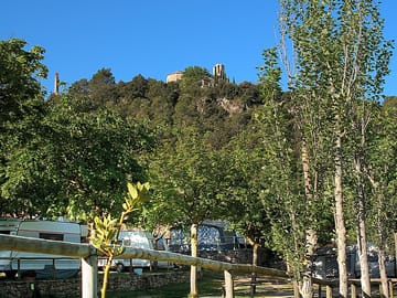 View of the castle from the site (added by manager 10 Jul 2014)