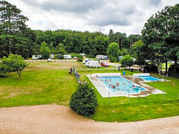 Heated outdoor swimming pool surrounded by mature oak trees (added by manager 15 Jan 2020)