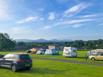 Grass pitches with great views