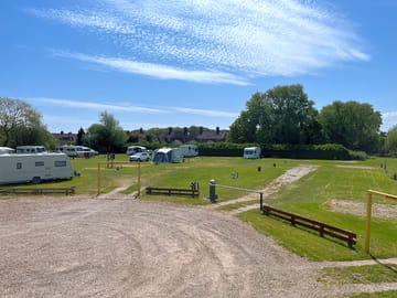 Summer sky over the touring site