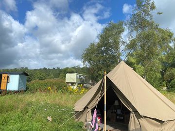 Our lovely bell tent (slept 4)
