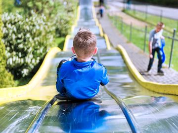 Slides on the playground