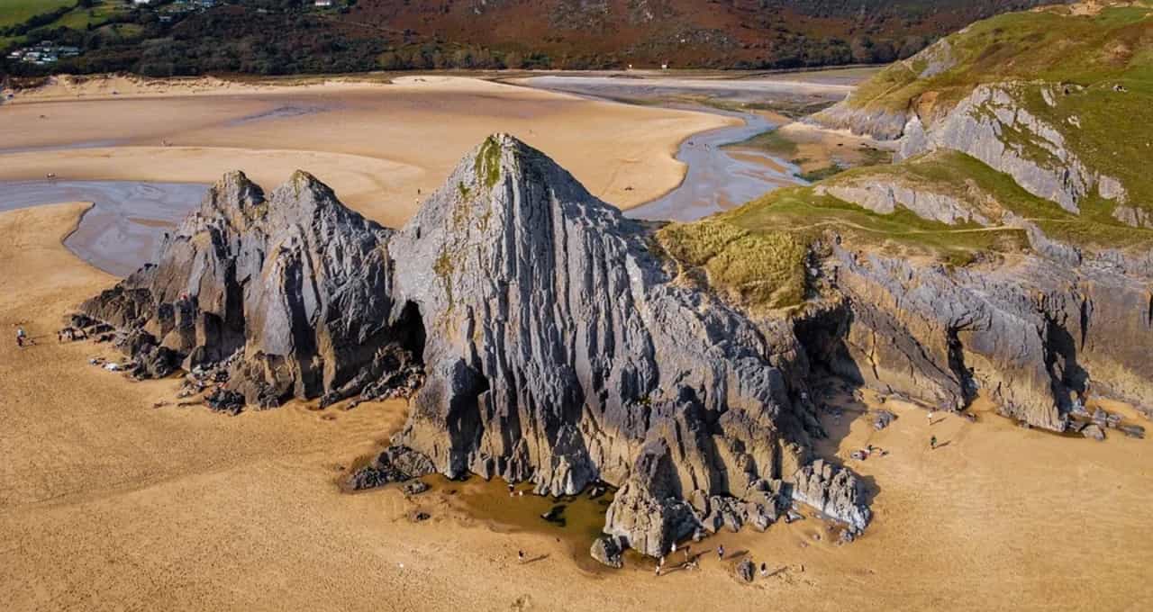 Three Cliffs Bay is one of the stunning beaches you can visit on this trip