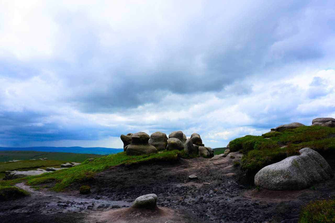 Rock formations at the top of Kinder Scout (Felix on Unsplash)