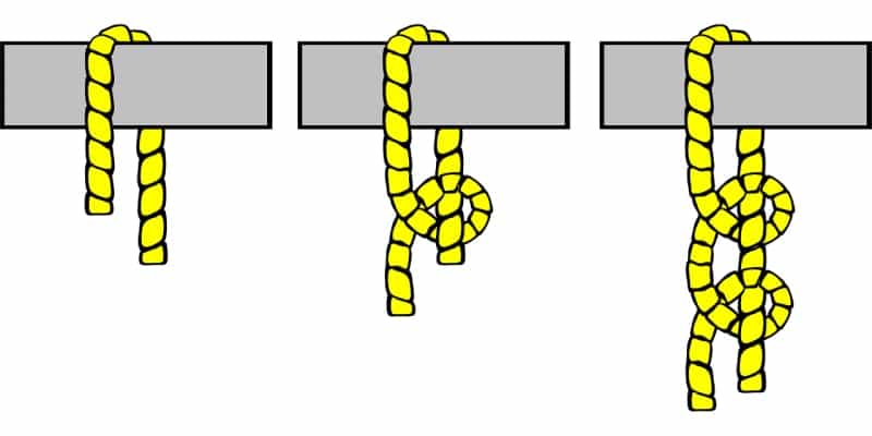 How to tie a two half hitches knot (Pixabay)
