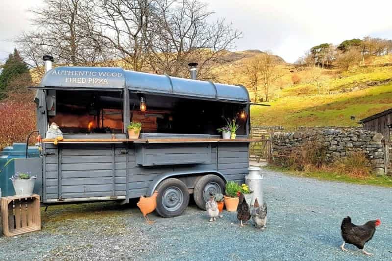 The food truck at Seatoller Farm